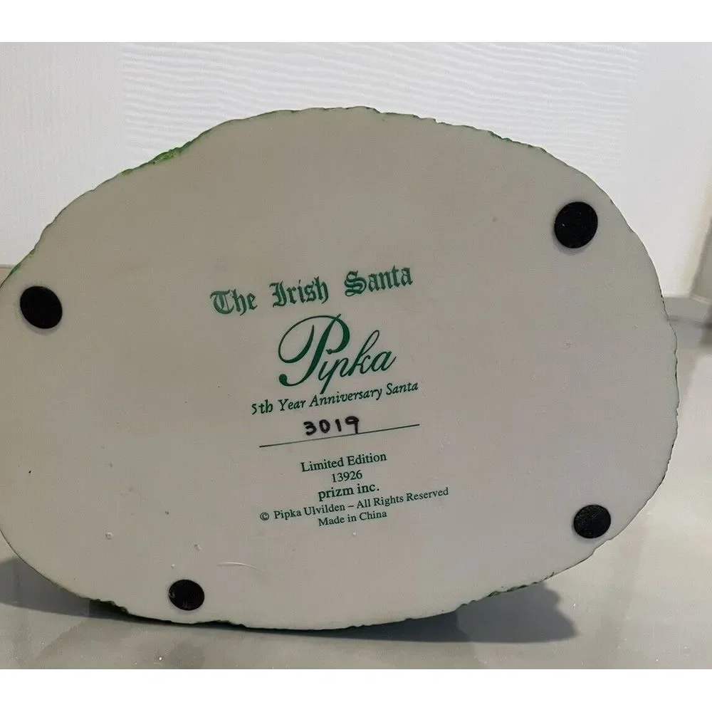 PIPKA‎ 5TH YEAR ANNIVERSARY LIMITED EDITION  #13926 THE IRISH SANTA